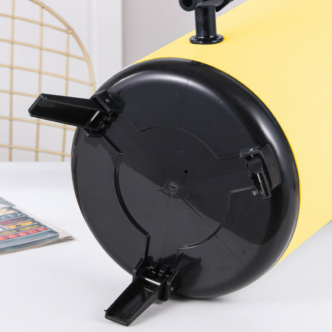SOGA 8X 14L Stainless Steel Insulated Milk Tea Barrel Hot and Cold Beverage Dispenser Container with Faucet Yellow