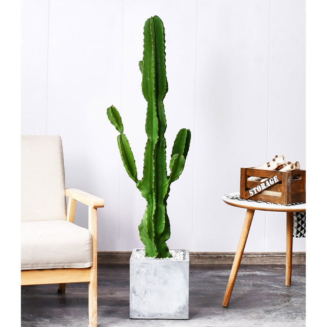 SOGA 2X 120cm Green Artificial Indoor Cactus Tree Fake Plant Simulation Decorative 6 Heads
