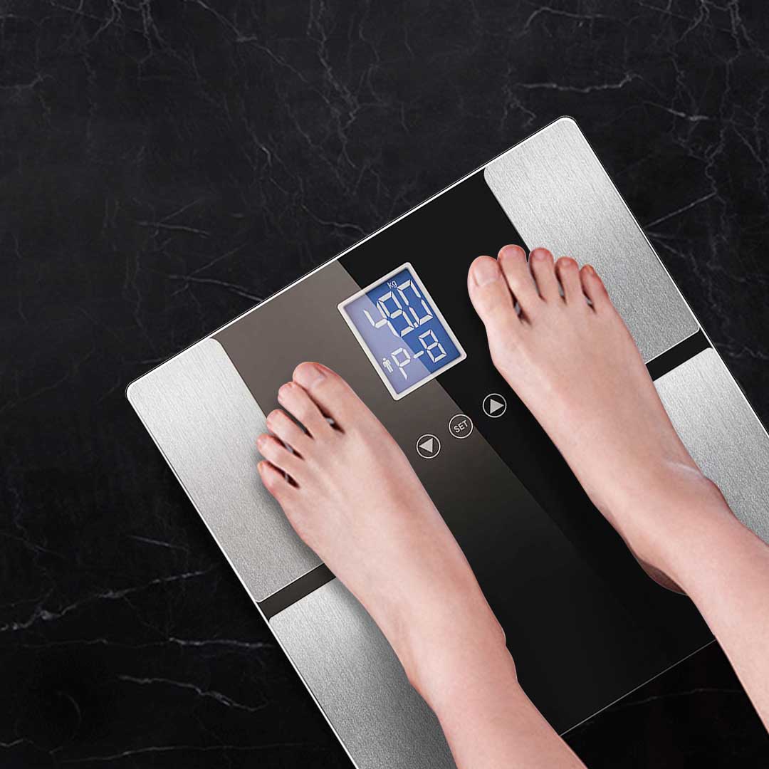SOGA 2X Digital Electronic LCD Bathroom Body Fat Scale Weighing Scales Weight Monitor Blue