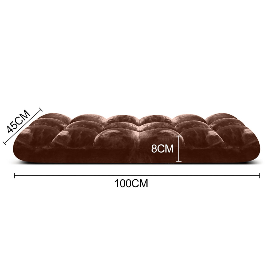 SOGA 4X Floor Recliner Folding Lounge Sofa Futon Couch Folding Chair Cushion Coffee