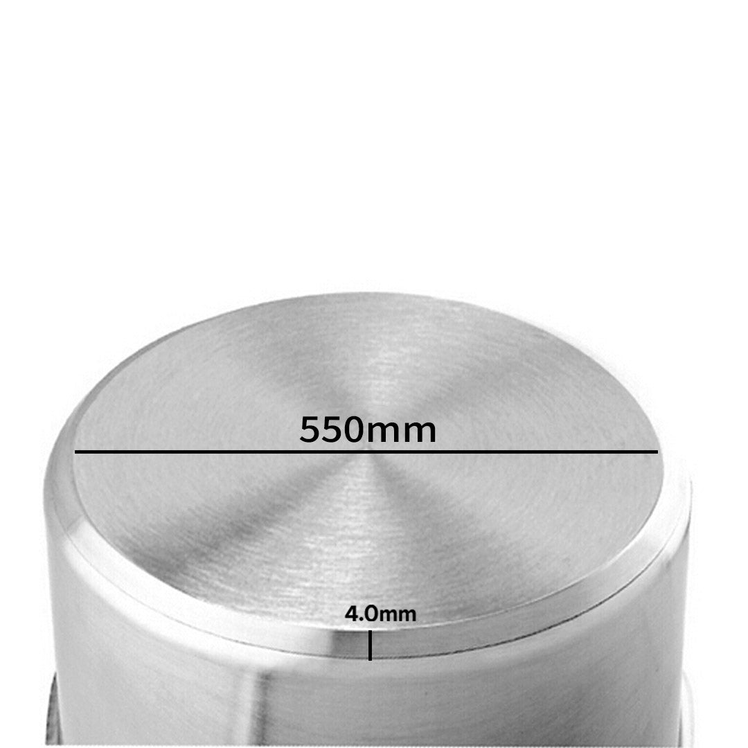 SOGA Stock Pot 130L Top Grade Thick Stainless Steel Stockpot 18/10