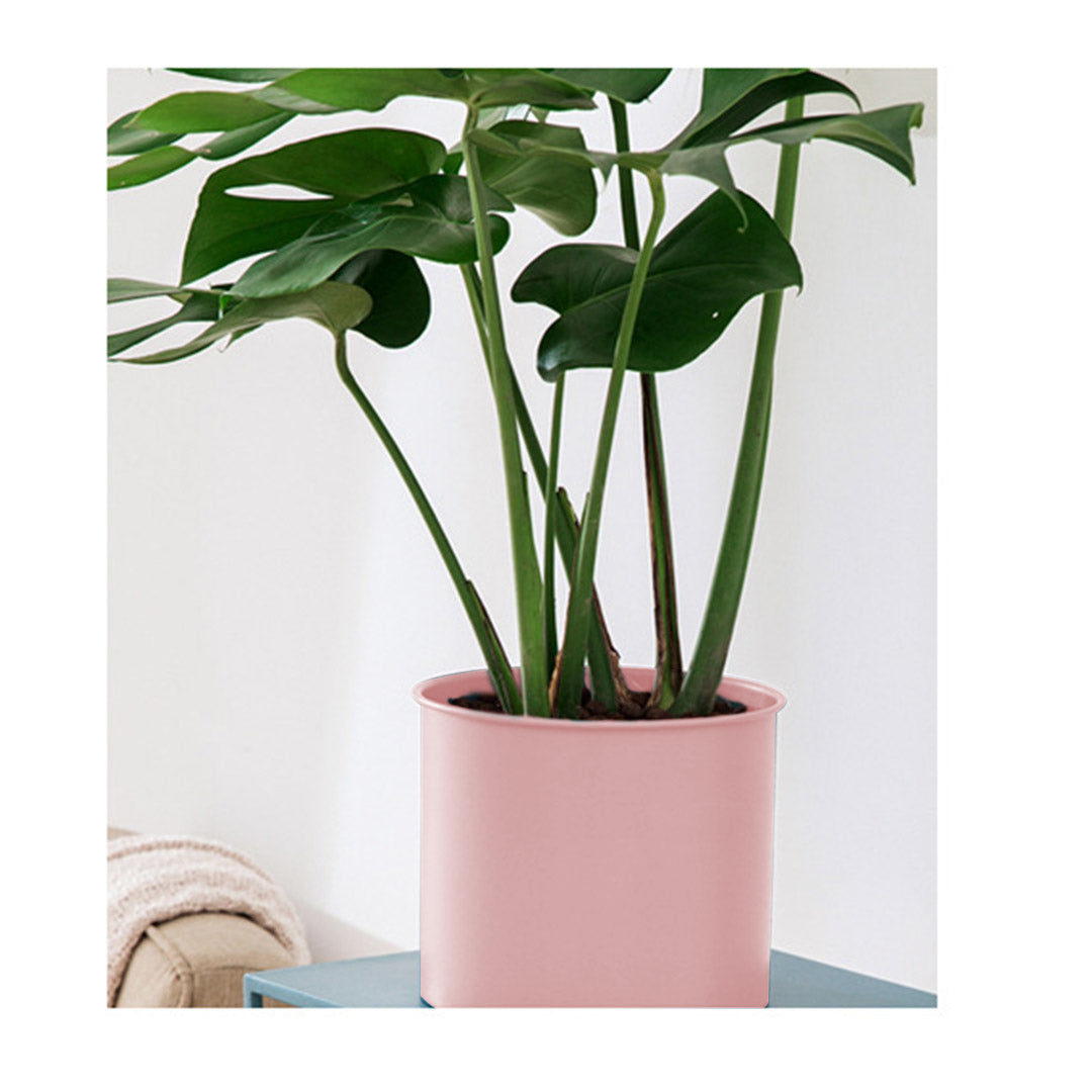 SOGA 2X 80cm Tripod Flower Pot Plant Stand with Pink Flowerpot Holder Rack Indoor Display