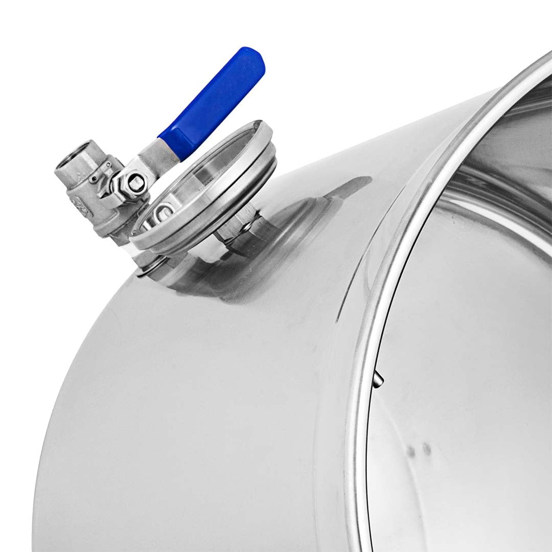 SOGA Stainless Steel 98L No Lid Brewery Pot With Beer Valve 50*50cm
