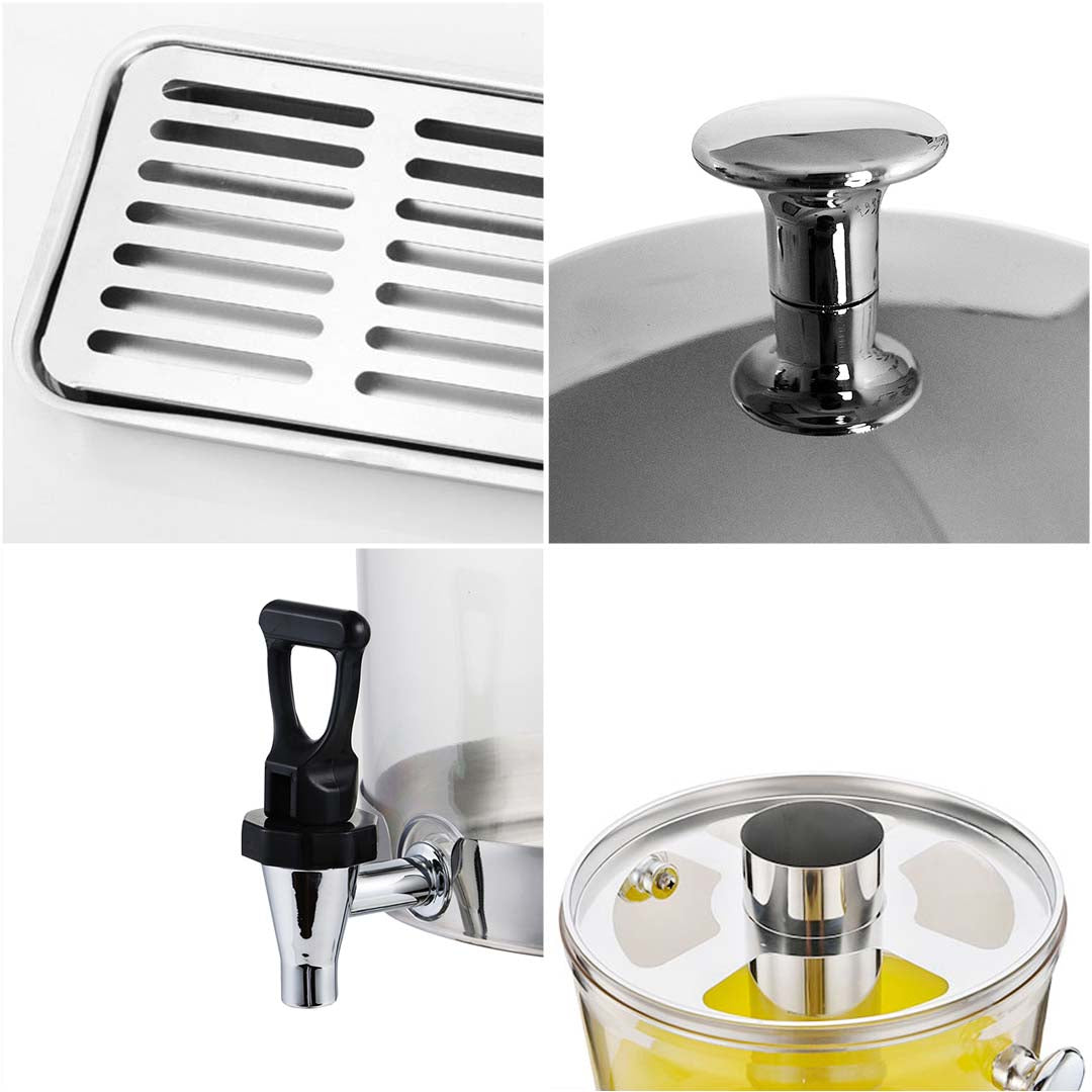 SOGA 2X Dual 8L Juicer Water Milk Coffee Pump Beverage Drinking Utensils