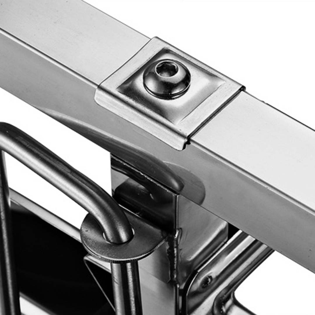 SOGA 2X Gastronorm Trolley 15 Tier Stainless Steel Cake Bakery Trolley Suits 60*40cm Tray