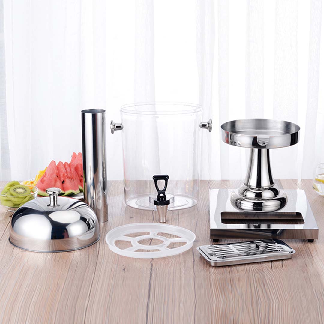 SOGA 2X Dual 8L Juicer Water Milk Coffee Pump Beverage Drinking Utensils