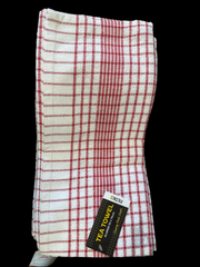 FILTA XL COTTON TEA TOWEL RED (55CM X 75CM) (Pack of 6)