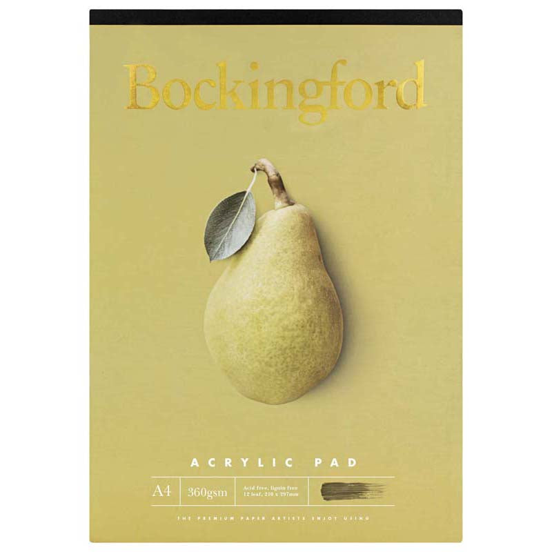 Bockingford Pad Acrylic A4 360gsm 12leaf - Cafe Supply
