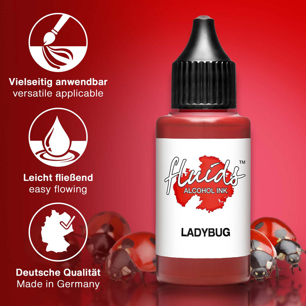 Octopus Fluids Alcohol Ink Ladybug Red 30ml