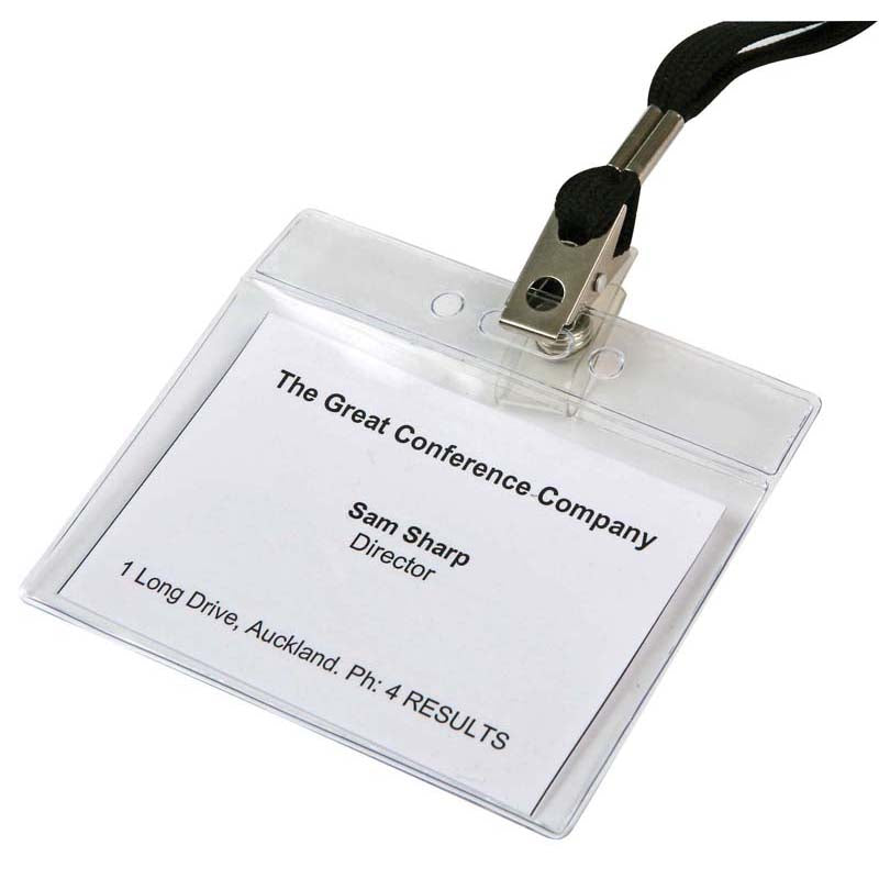 Dixon ID Pouch Landscape Pack 10 Soft Clear - Cafe Supply