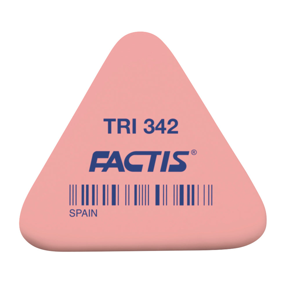 Factis Eraser TRI 342 Triangular Synthetic Rubber Assorted Colours - Cafe Supply