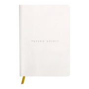 Flying Spirit Leather Journal A5 Lined White