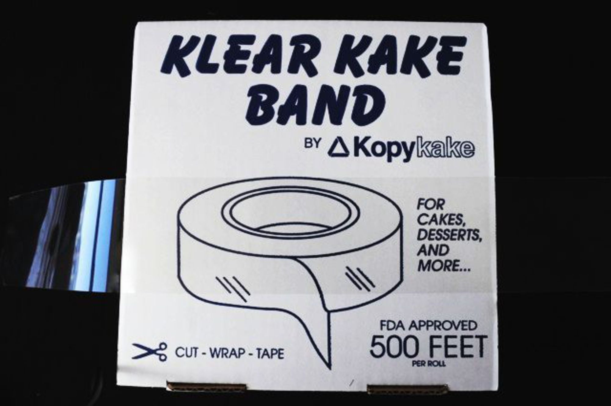 2.5" (65mm) Clear Cake Band (152.4 mtr) - Cafe Supply