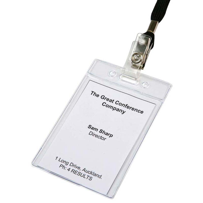 Dixon ID Pouch Portrait Pack 10 Soft Clear - Cafe Supply