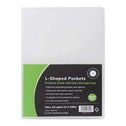 OSC L Shaped Pockets A4 Clear, Pack of 12