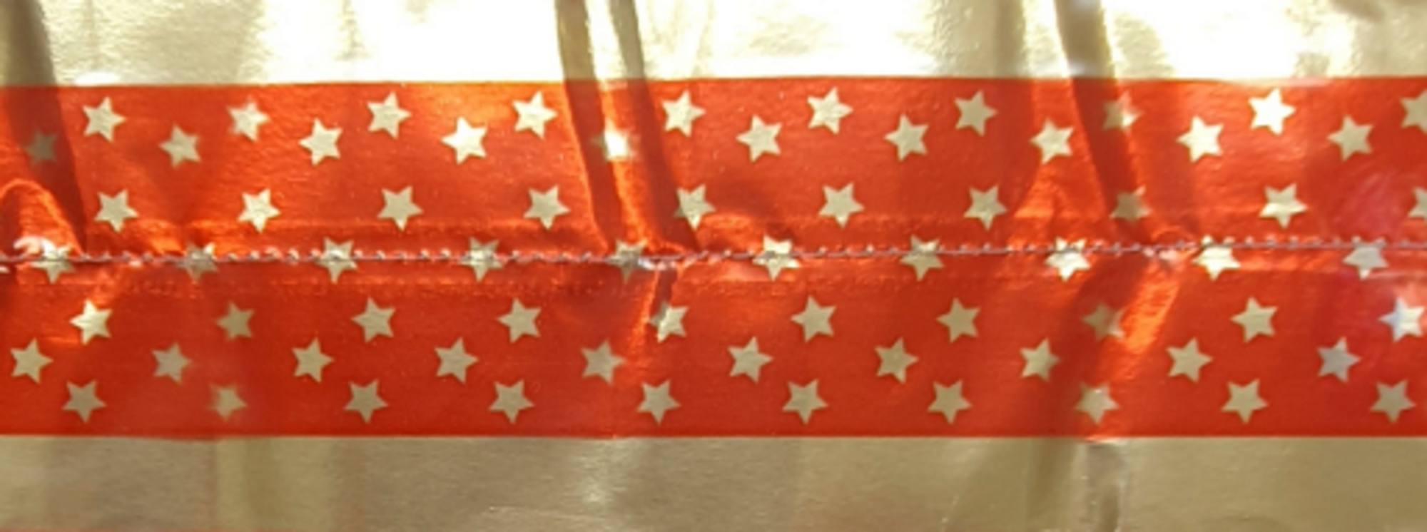 Cake Band Star Red/Gold 63mm (1m) - Cafe Supply