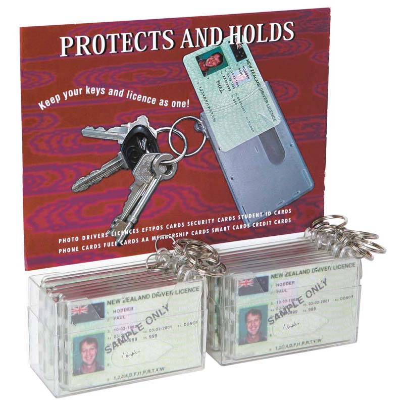Dixon Key Ring License Holder For NZ Drivers License - Cafe Supply