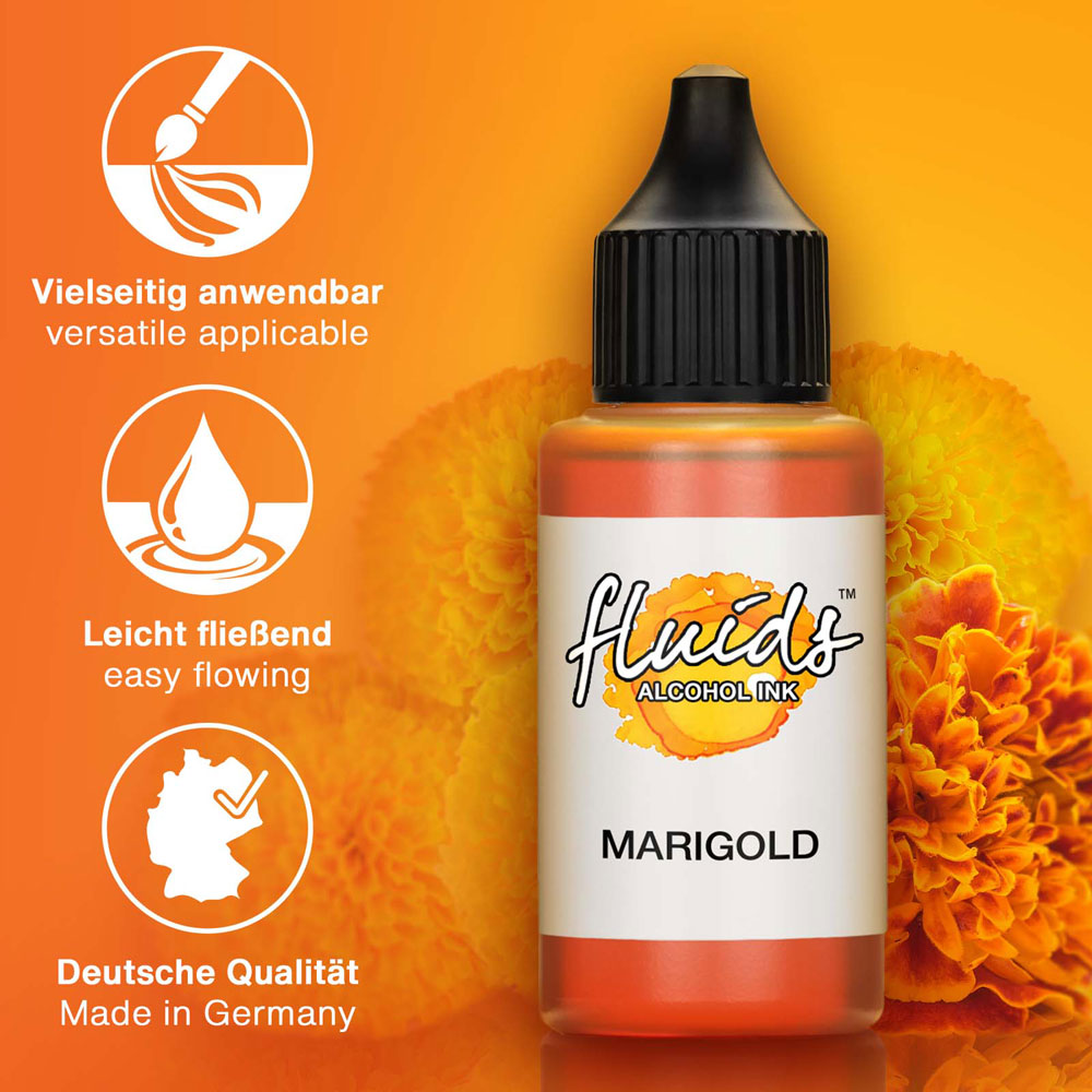 Octopus Fluids Alcohol Ink Marigold Yellow 30ml