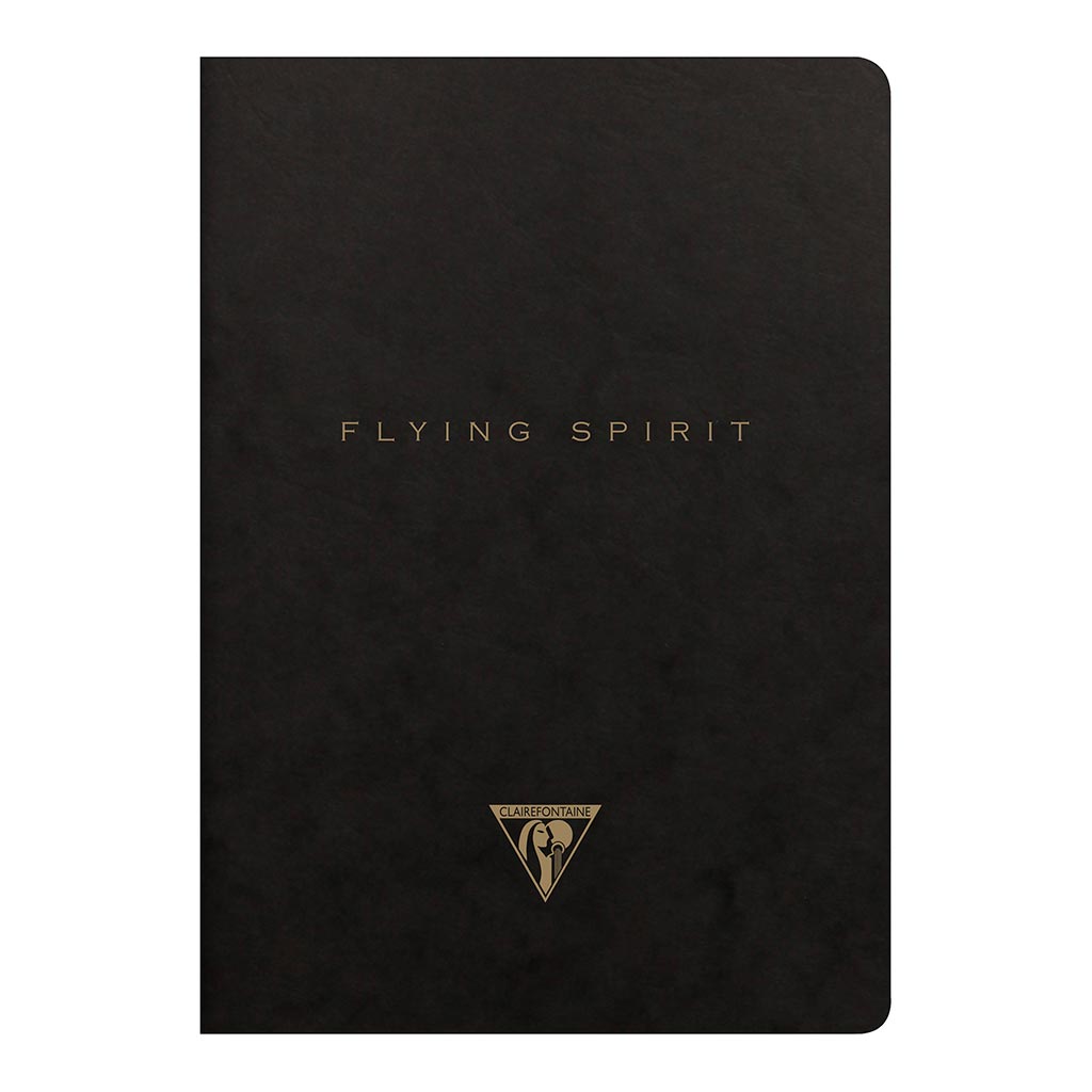 Flying Spirit Sewn Notebook A5 Black