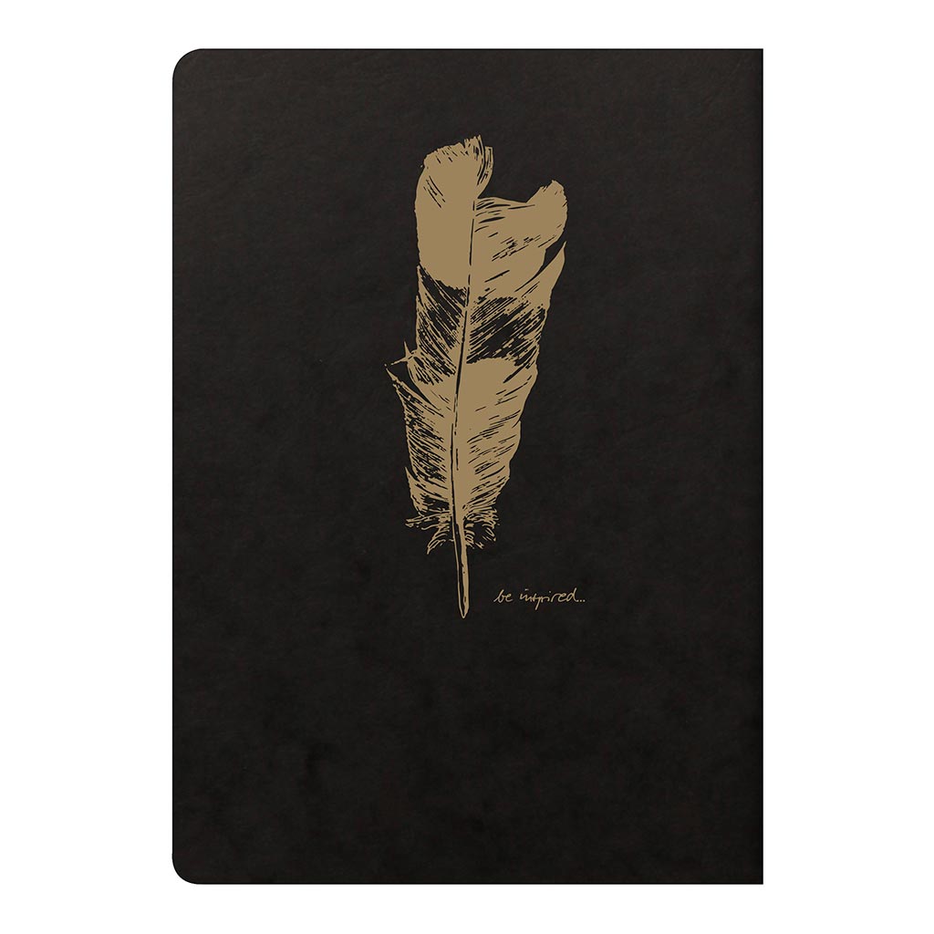 Flying Spirit Sewn Notebook A5 Black