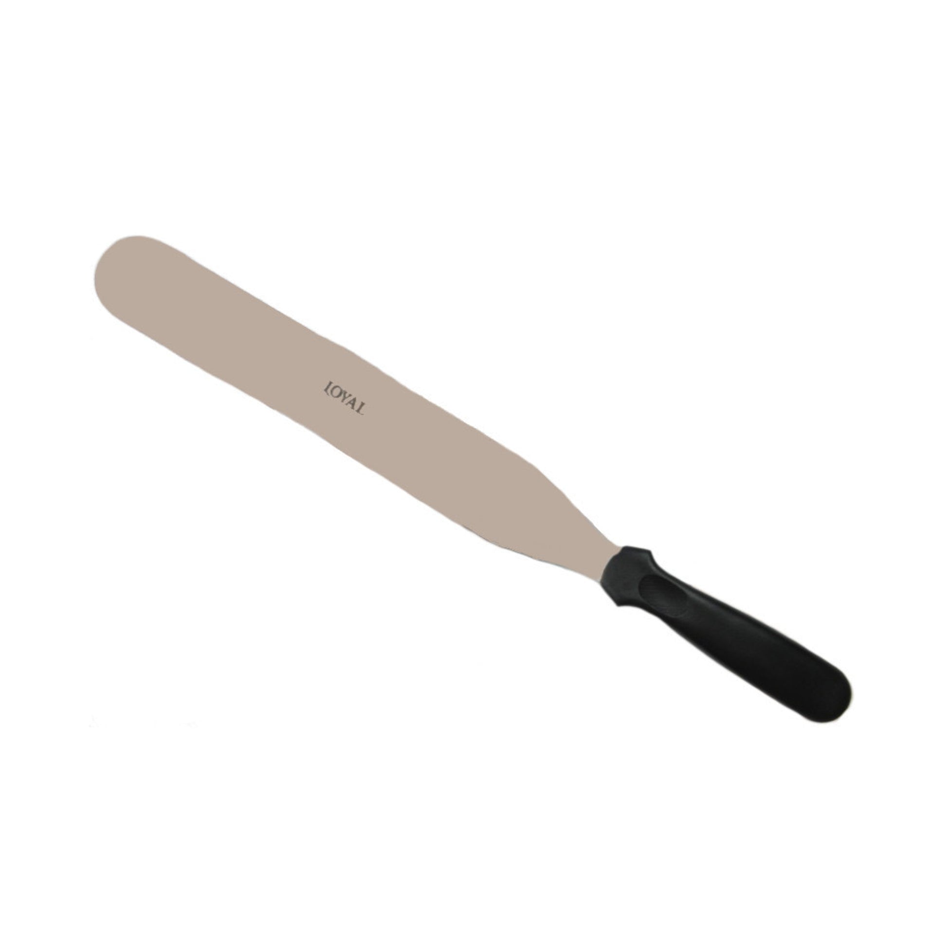 12" Black Plastic 30 x 4.5cm straight pallette - Cafe Supply