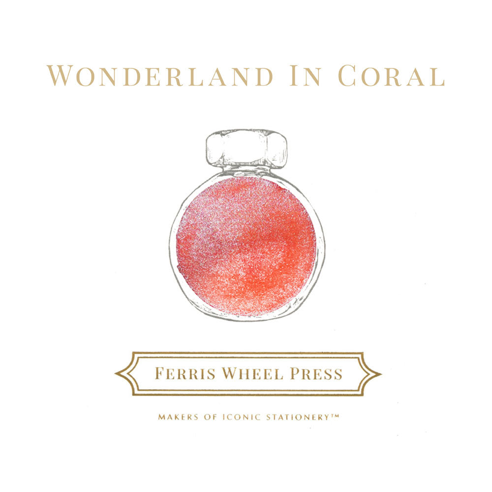 Ferris Wheel Press Fountain Pen Ink Wonderland in Coral 38ml