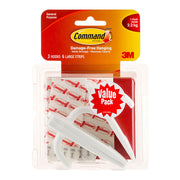Command Hook 17003-3 Large White, Pack of 3