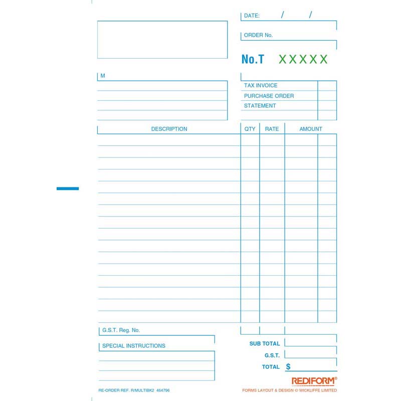 Rediform Book Multipurpose Duplicate 50 Leaf - Cafe Supply