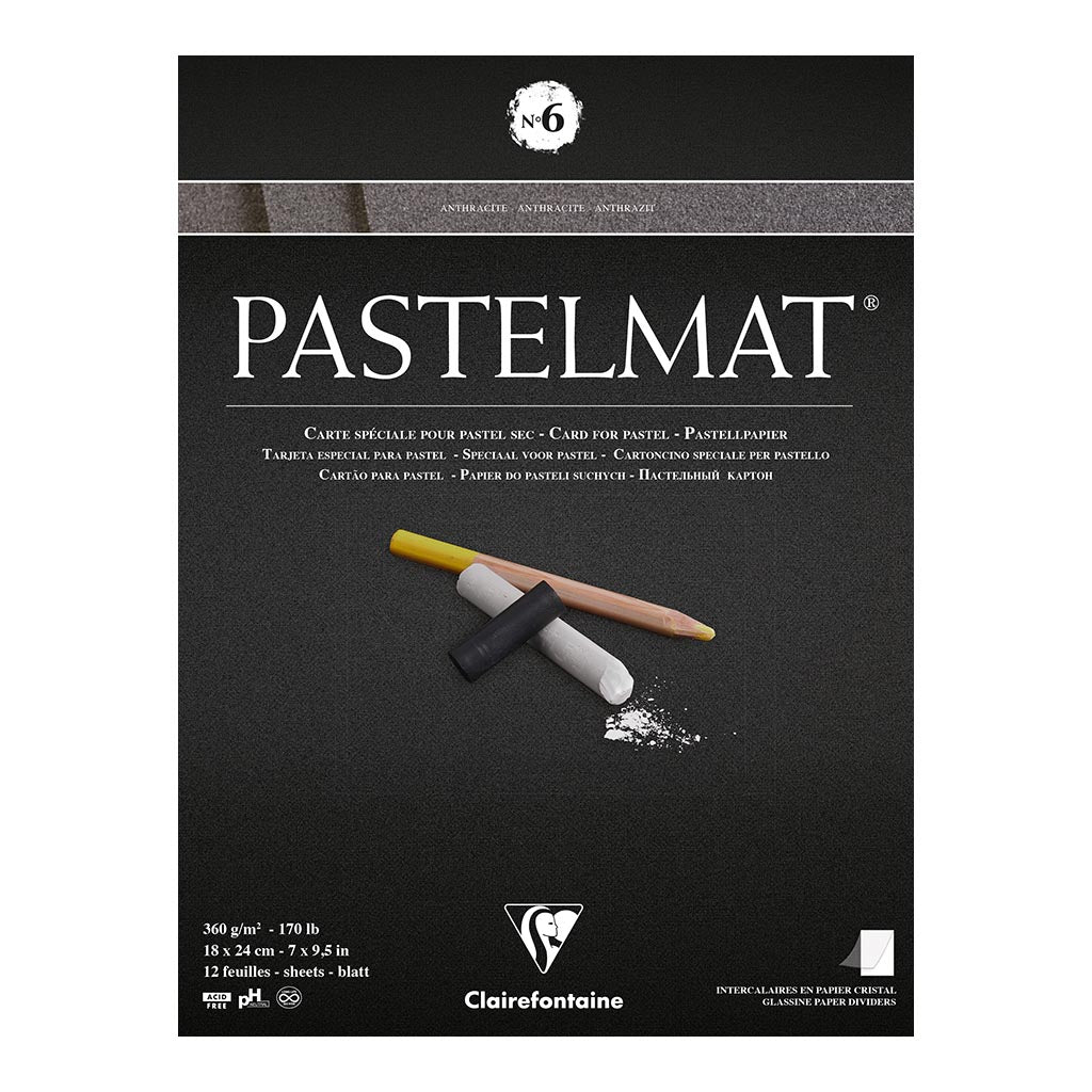 Pastelmat Pad No. 6 Anthracite 18x24cm