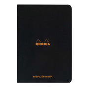 Rhodia Classic Notebook Stapled A4 Dot Black