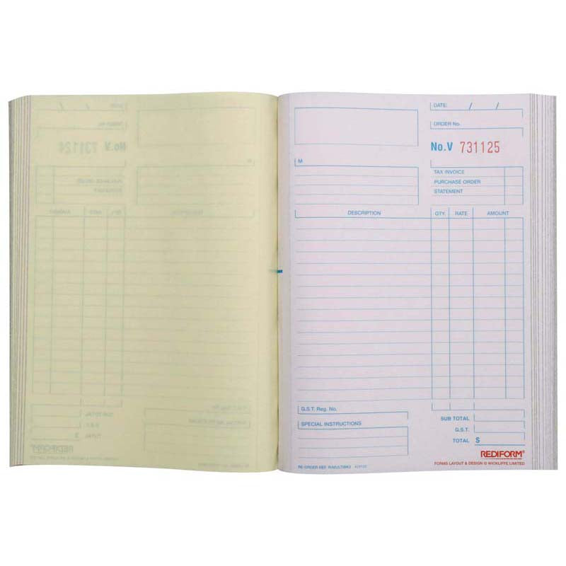Rediform Book MultipurposeTriplicate 50 Leaf - Cafe Supply