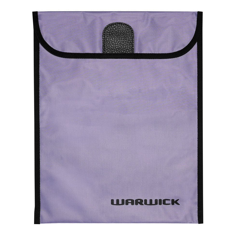Warwick Homework Bag Purple Large Velcro - Cafe Supply