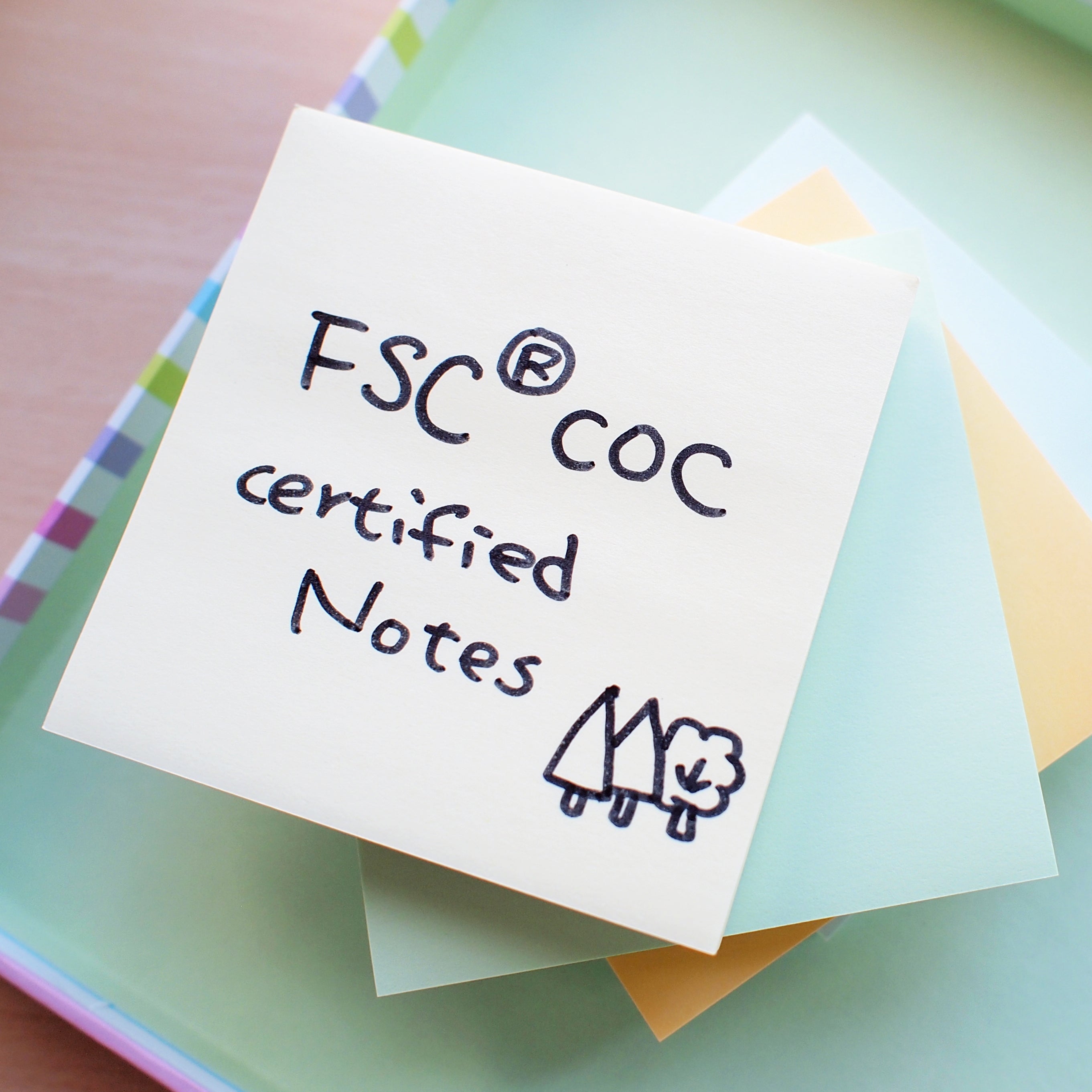 Stick'n FSC Note 76x76mm 90 Sheets Blue - Cafe Supply