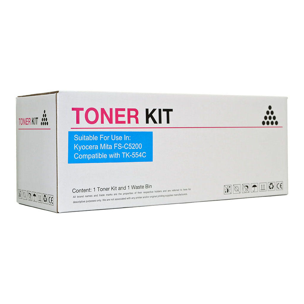 Icon Compatible Kyocera TK554 Cyan Toner Cartridge