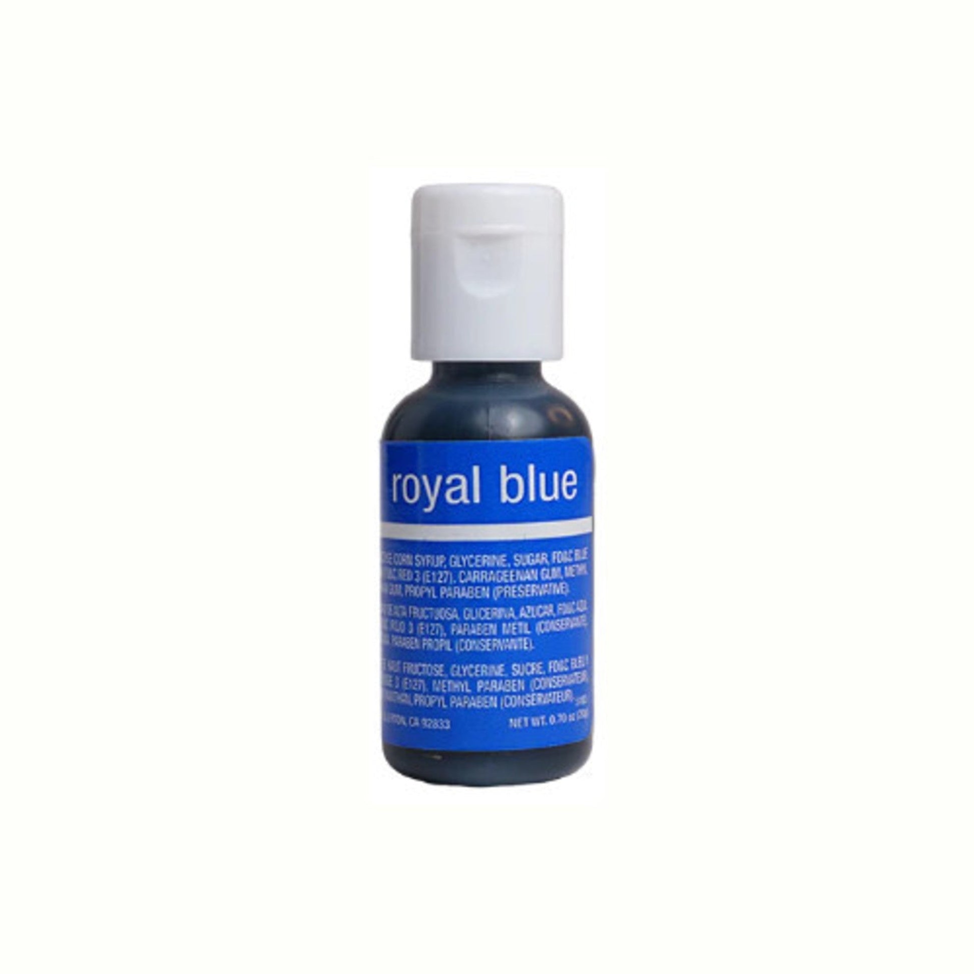 Chefmaster Liqua Gel Royal Blue .70oz Bottle - SOLD OUT - Cafe Supply