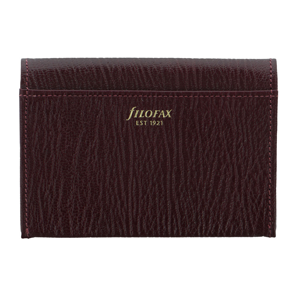 Filofax 1921 Chester Business Card Holder Red - Cafe Supply