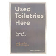 BSD Sign for Storage Areas - Toiletries - Cafe Supply