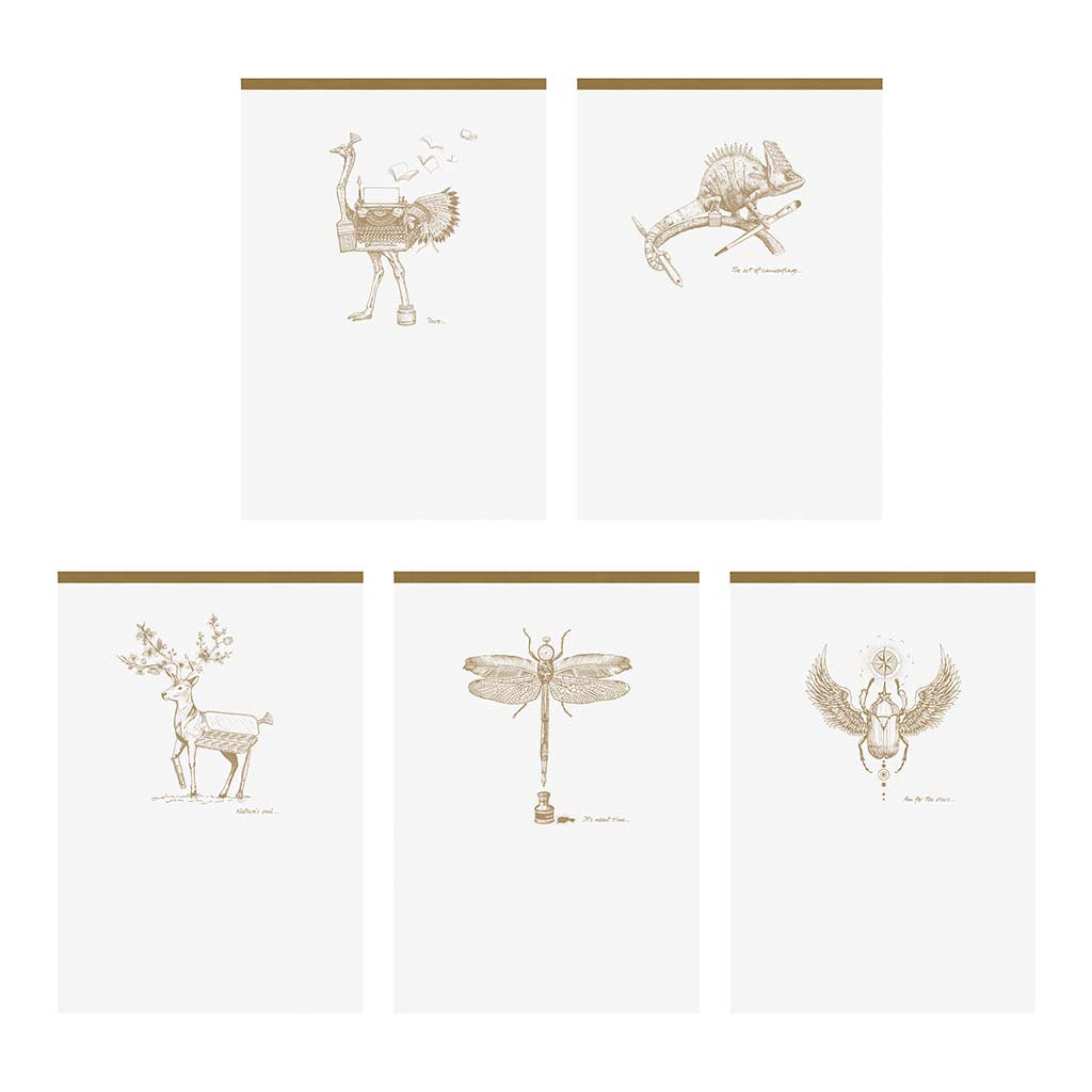 Flying Spirit Clothbound Notepad A6 White