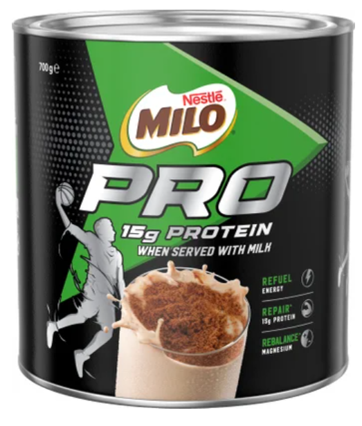 Nestle Milo Pro Chocolate Malt Powder Hot or Cold Drink Tin 700g