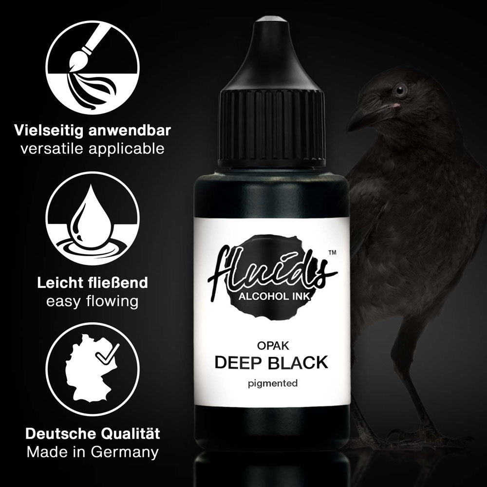 Octopus Fluids Alcohol Ink Opak Deep Black 30ml
