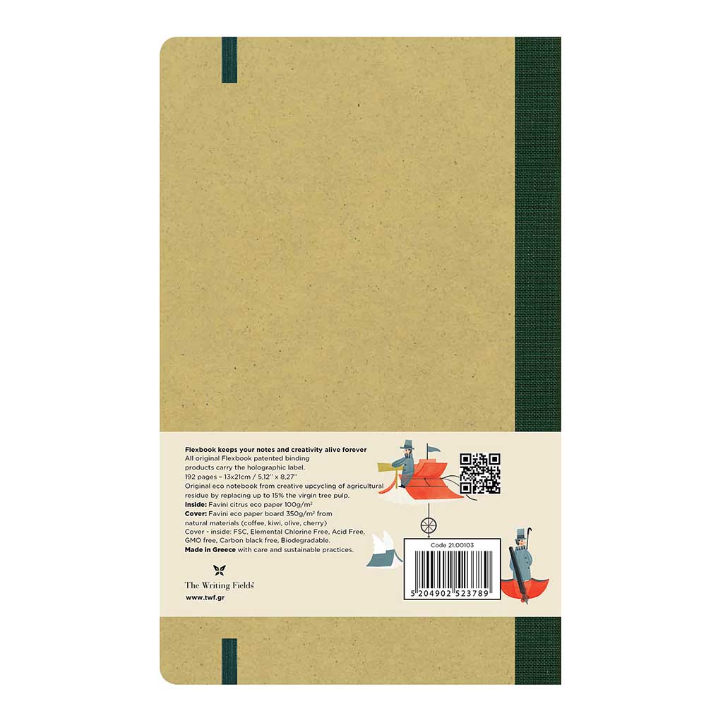 Flexbook Ecosmiles Notebook Medium Ruled Olive