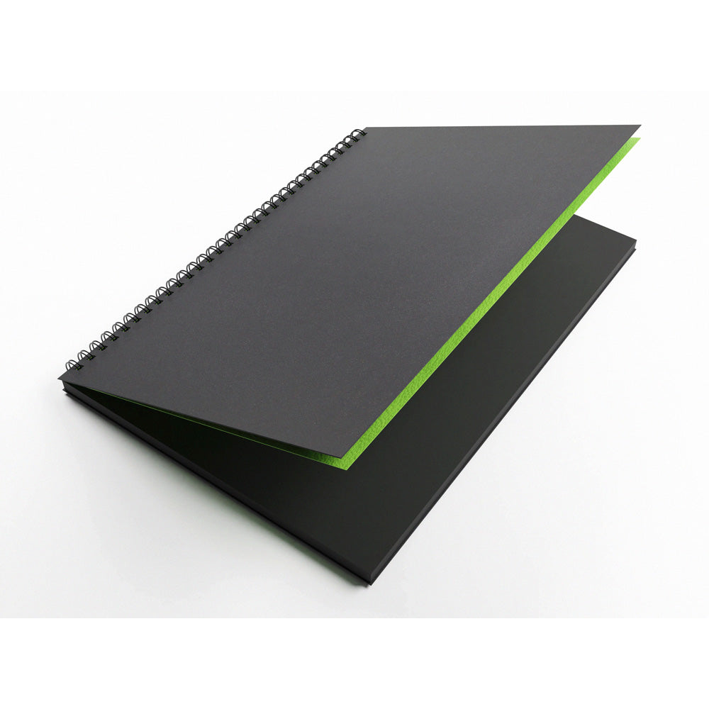 Artgecko Shady Sketchbook A3 80 Pages 40 Sheets 200gsm Black Toned Card - Cafe Supply