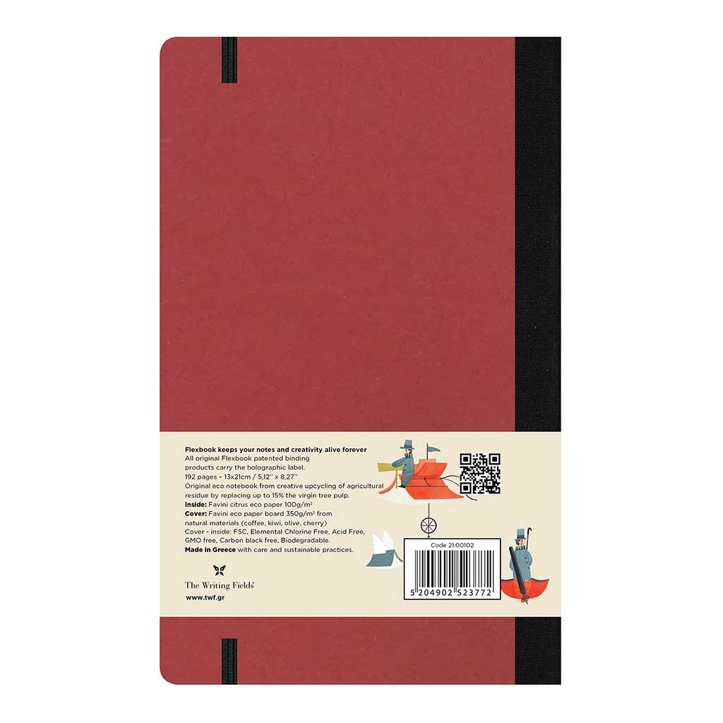 Flexbook Ecosmiles Notebook Medium Ruled Cherry