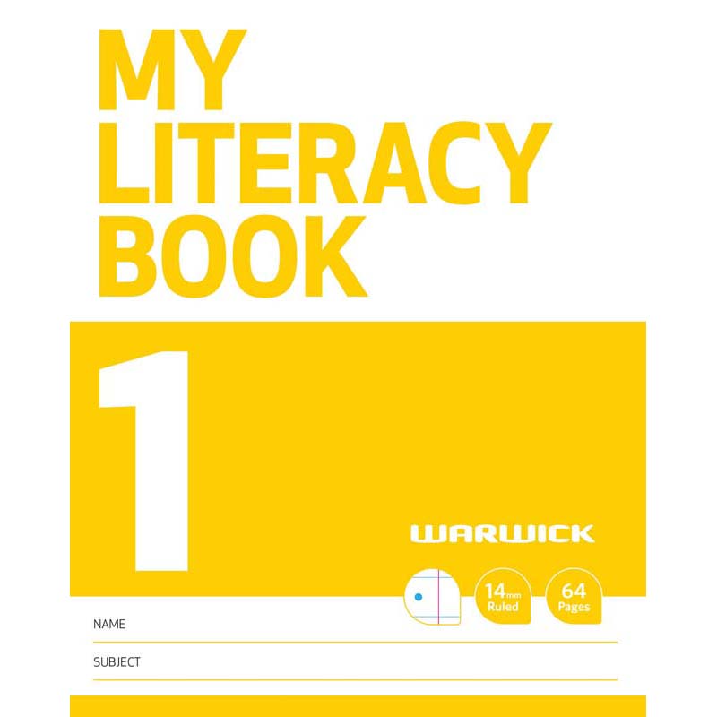 Warwick My Literacy Book 1 14mm Ruled 64 Page - Cafe Supply