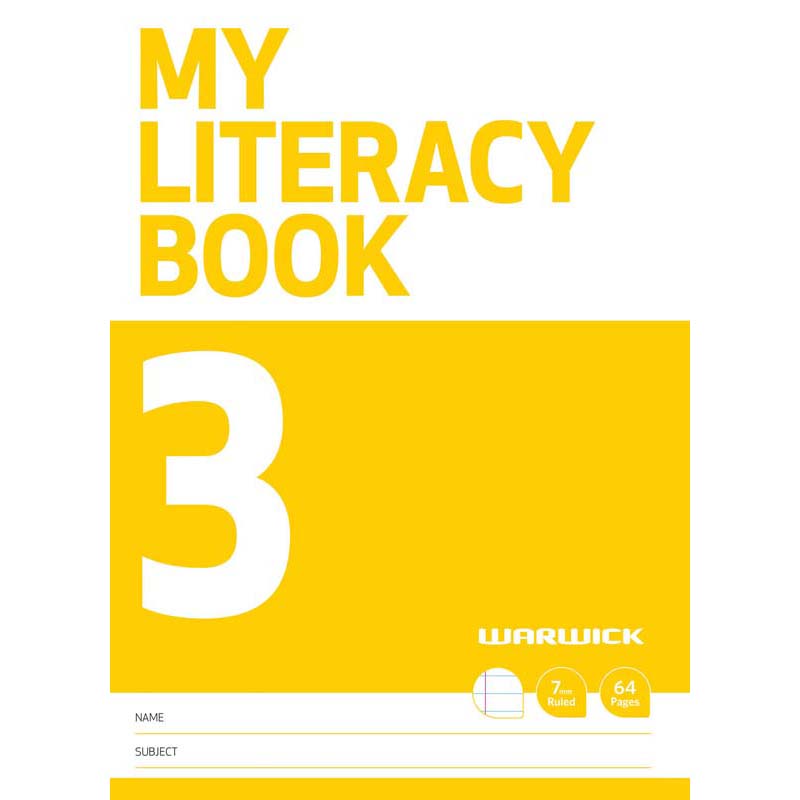 Warwick My Literacy Book 3 7mm Ruled 64 Page - Cafe Supply