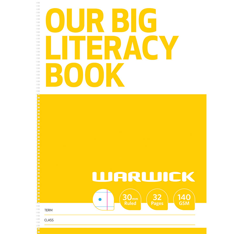 Warwick Our Big Literacy Modelling Book 30mm Ruled 32 Page - Cafe Supply