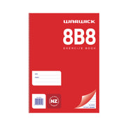 Warwick Exercise Book 8B8 50 Leaf A4 Spiral Ruled 7mm - Cafe Supply