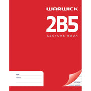Warwick Lecture Book 2B5 94 Leaf Ruled 7mm 255x205mm - Cafe Supply