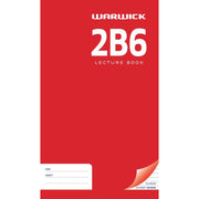 Warwick Lecture Book 2B6 94 Leaf Ruled 7mm 330x205mm - Cafe Supply