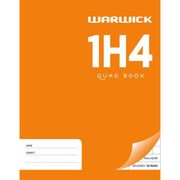Warwick Exercise Book 1H4 28 Leaf Quad 10mm 230x180mm - Cafe Supply